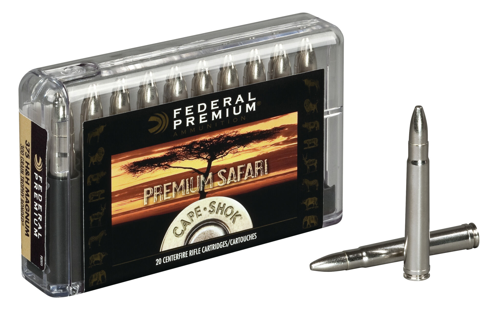 Federal Premium CAPE-SHOK .416 Magnum 400 Grain Trophy Bonded Bear Claw Centerfire Rifle Ammunition