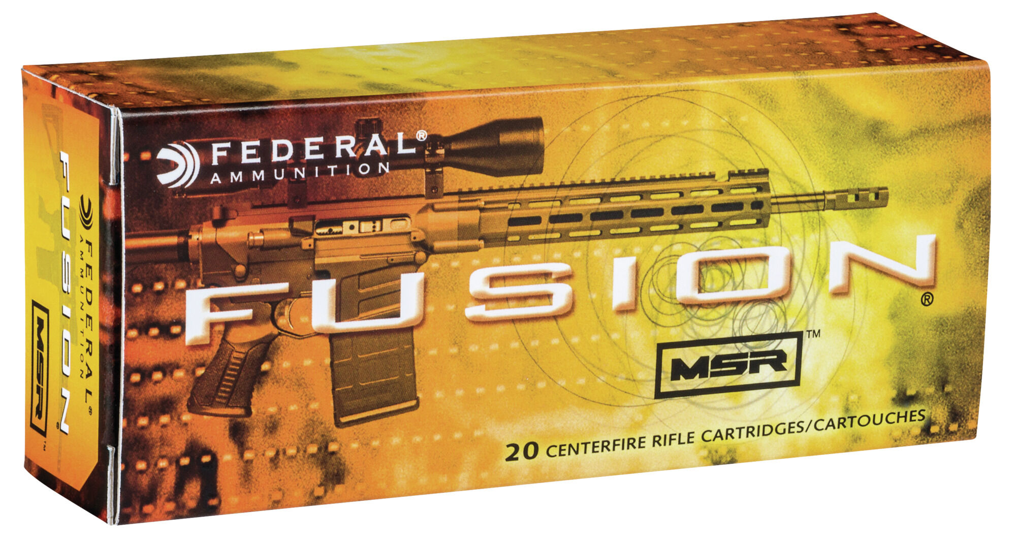 Federal Fusion MSR 6.8mm SPC 90 Grain Soft Point Centerfire Rifle Ammunition