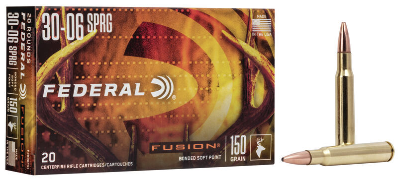 Federal Fusion .30-06 Springfield 150 Grain Soft Point Centerfire Rifle Ammunition