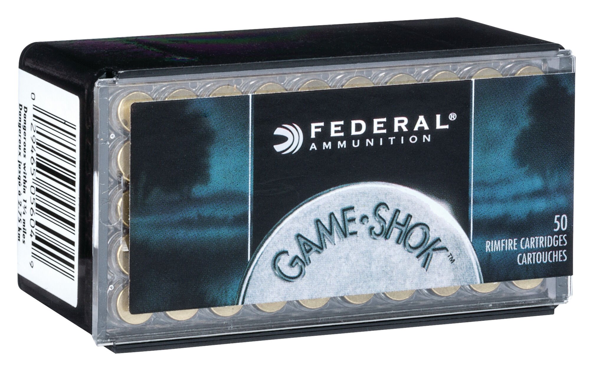 Federal Premium Small Game .22 Winchester Magnum Rimfire 50 Grain Jacketed Hollow Point Rimfire Ammunition