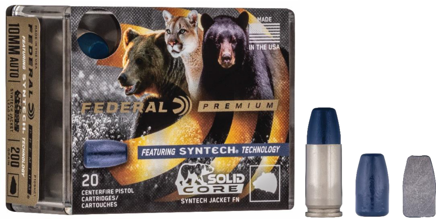 Federal Premium 9mm Luger +P 147 Grain Solid Core Synthetic Centerfire Pistol Ammunition