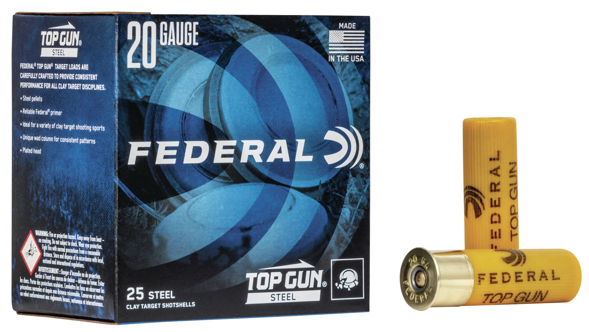 Federal Premium Top Gun 20 Gauge 7/8 oz Top Gun - Steel Shotgun Ammunition