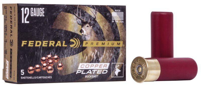 Federal Premium Vital Shok 12 Gauge 9 Pellets Buckshot Shotgun Ammunition