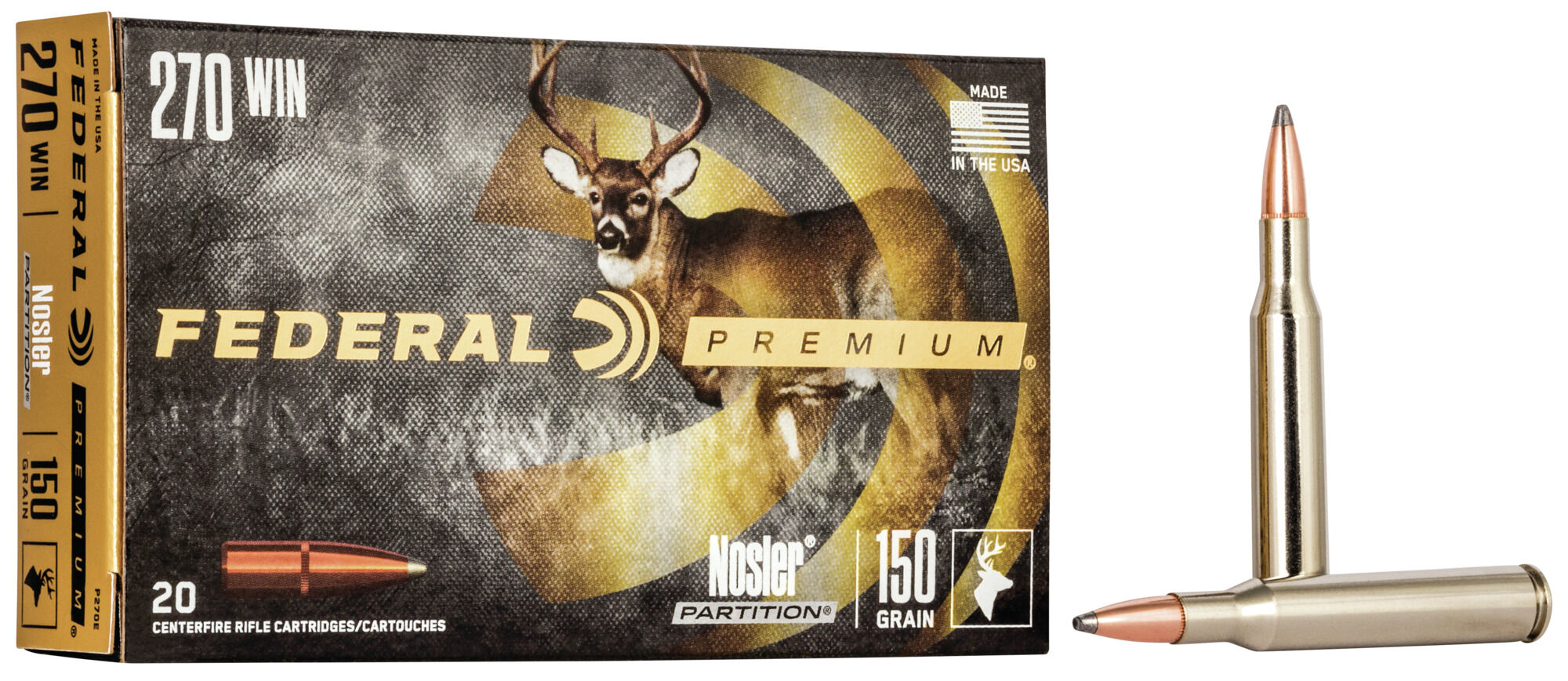 Federal Premium VITAL-SHOK .270 Winchester 150 Grain Nosler