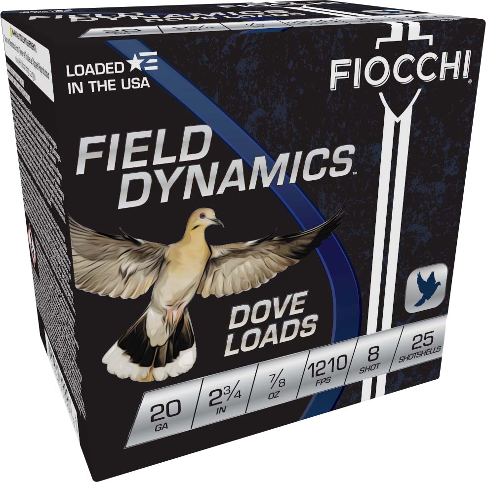 Fiocchi Dove/Quail 20 Gauge 7/8 oz 2.75in Shotgun Ammunition