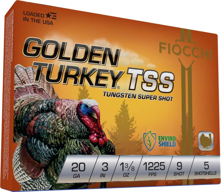 Fiocchi Golden Turkey TSS 20 Gauge 1 3/8 oz 3in 9 Shot Shotgun Ammunition