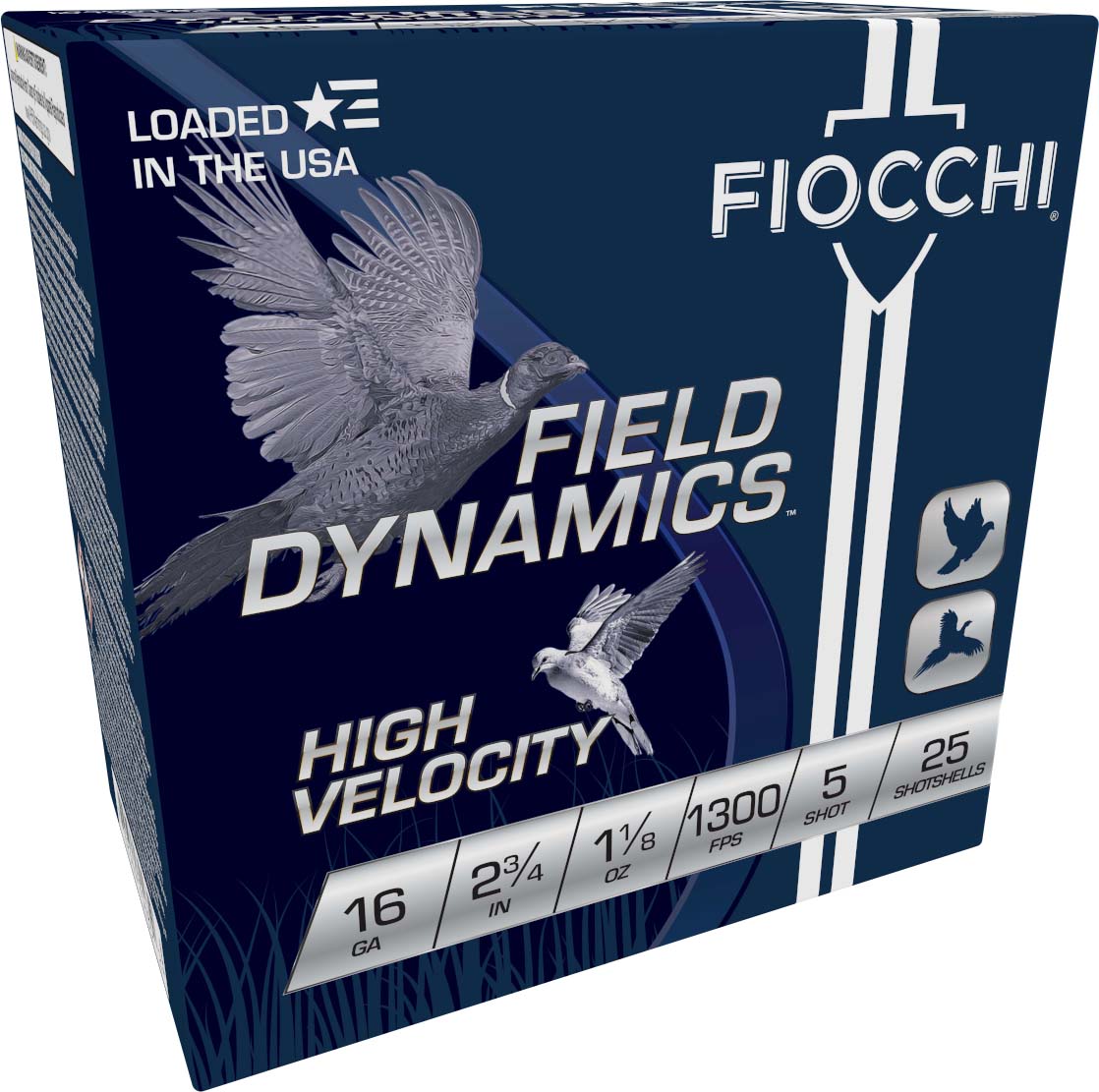 Fiocchi Hi Velocity Lead 16 Gauge 1 1/8oz 2.75in 5 Shot Shotgun Ammunition