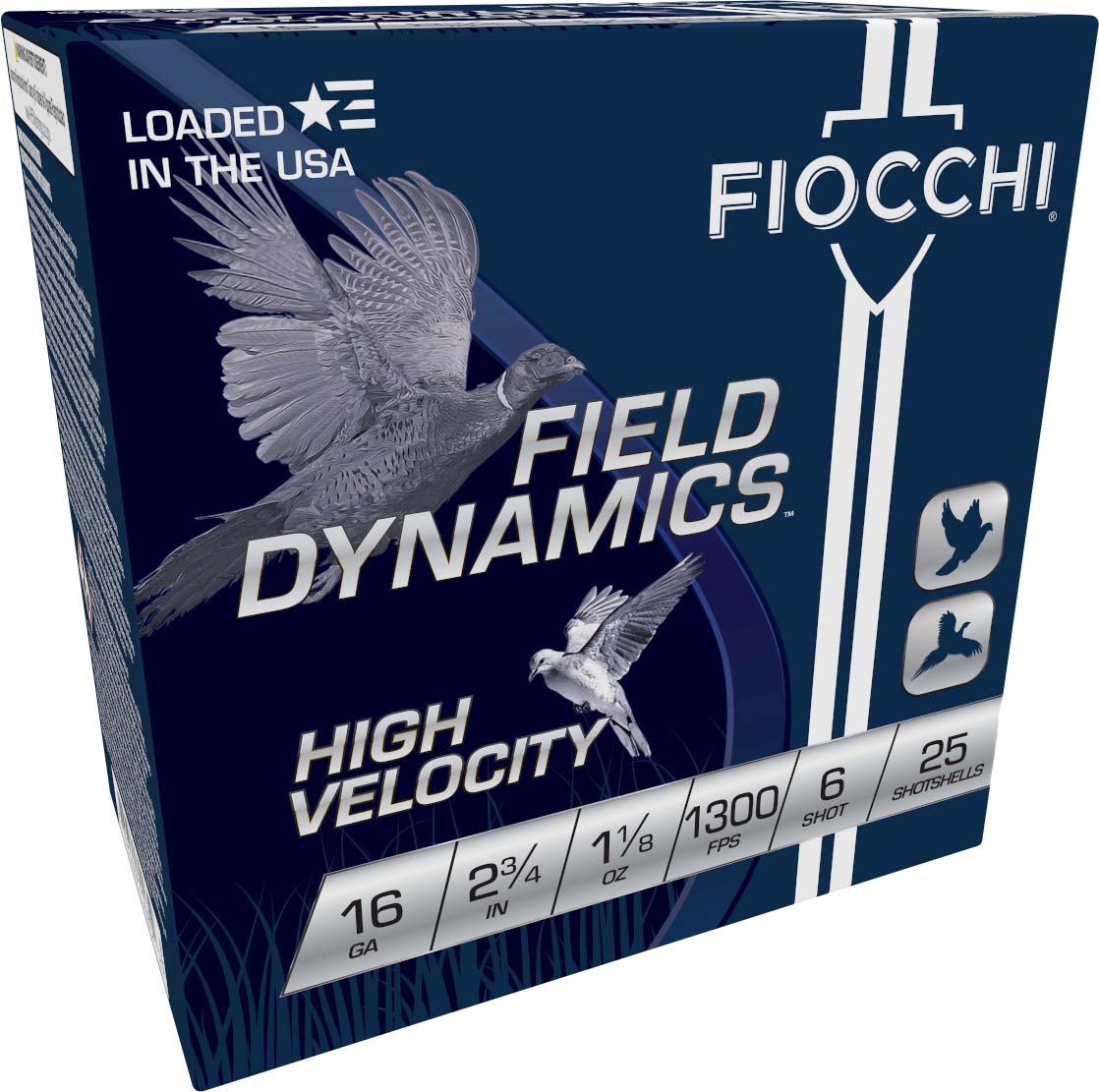 Fiocchi Hi Velocity Lead 16 Gauge 1 1/8oz 2.75in 6 Shot Shotgun Ammunition