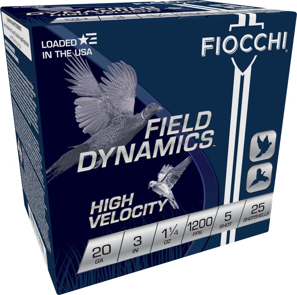 Fiocchi Hi Velocity Lead 20 Guage 1 1/4oz 3in Shotgun Ammunition