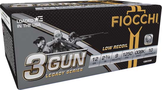 Fiocchi Low Recoil 12 Gauge 9oz 2.75in 0BK Size Shotgun Ammunition