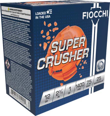 Fiocchi Super Crusher 12 Gauge 1oz 2.75in Shotgun Ammunition