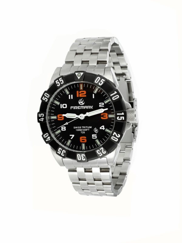 Firemark Mens Watch Waterproof w Metal Bracelet Free Shipping over 49