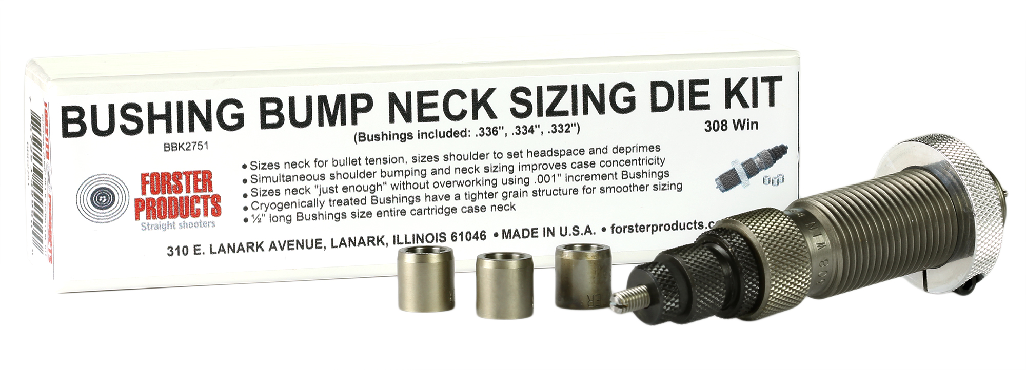 Forster Bushing Bump Kit, Unisex