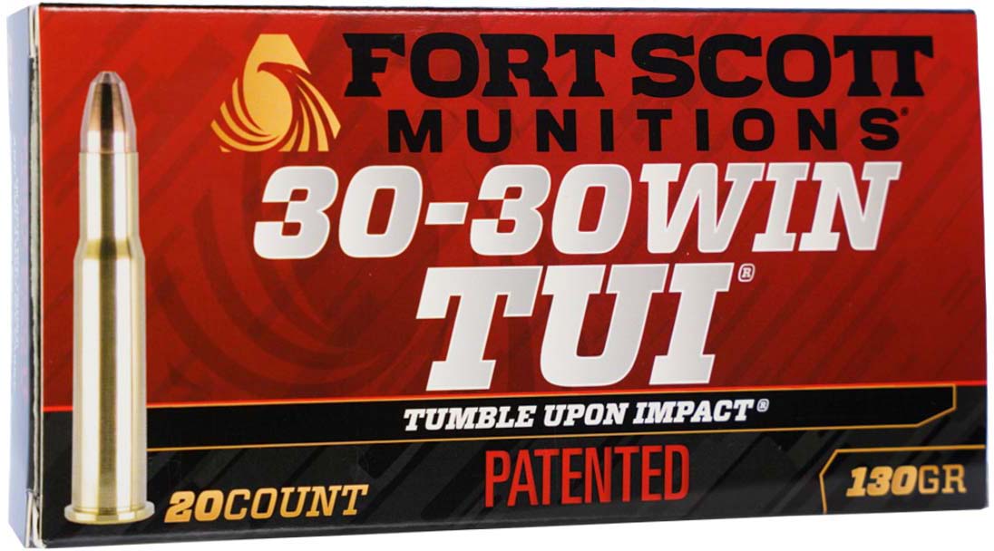 Fort Scott Munitions 30-30 Win 130 Grain CNC Machined Copper Brass Rifle Ammunition