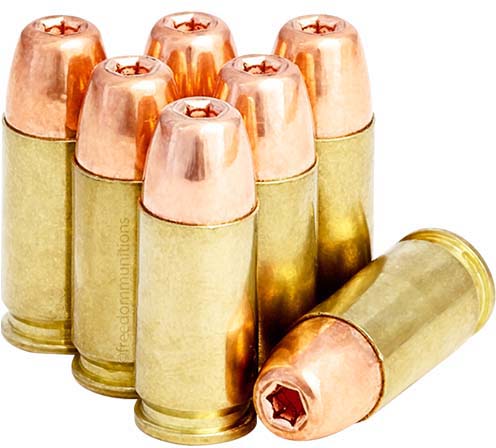 Freedom Munitions 9mm Luger 115 Grain Hollow Point Brass Cased Pistol Ammunition