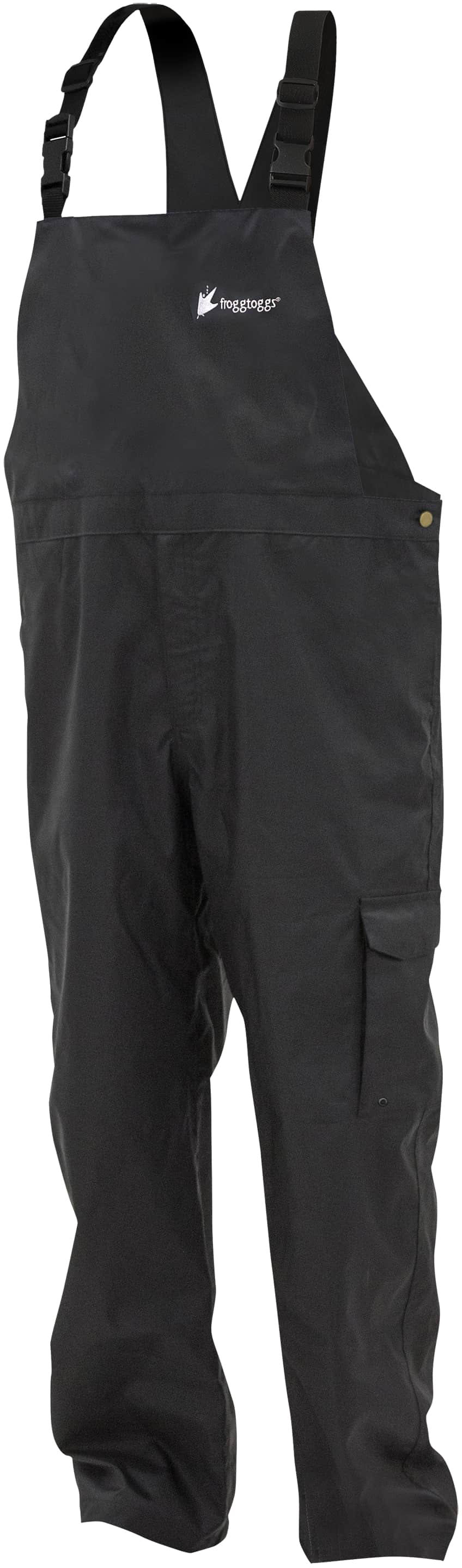 Frogg Toggs Men's Pilot II Guide Bib, Black / Charcoal