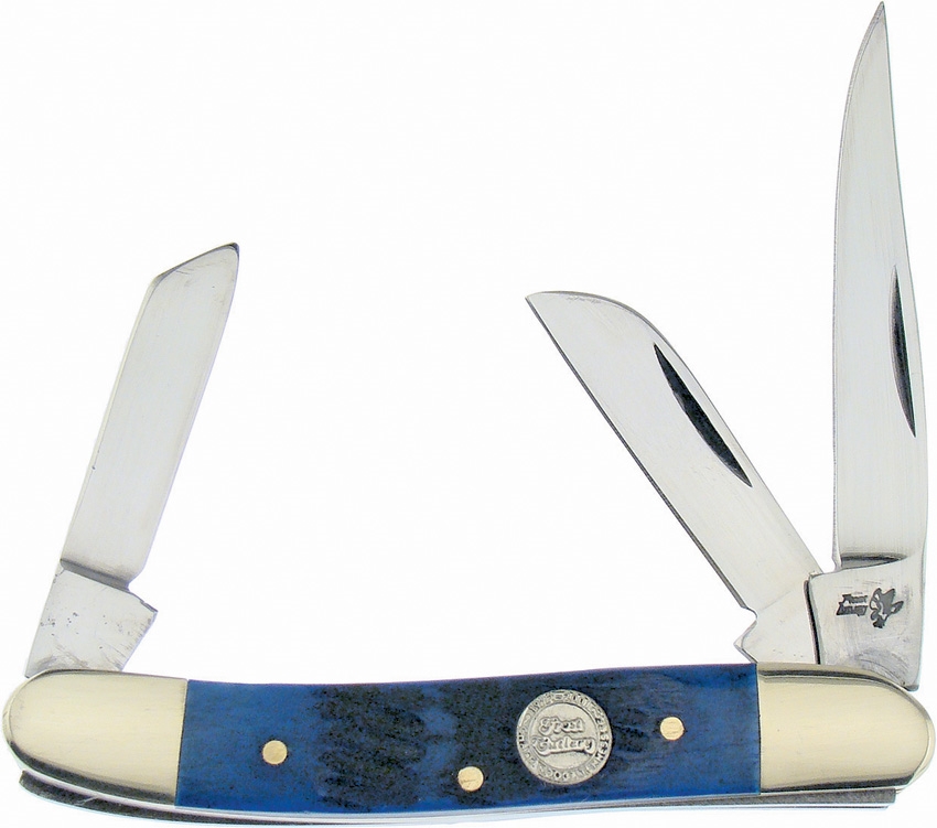 Frost Range Rider Blue Bone Folding Knife