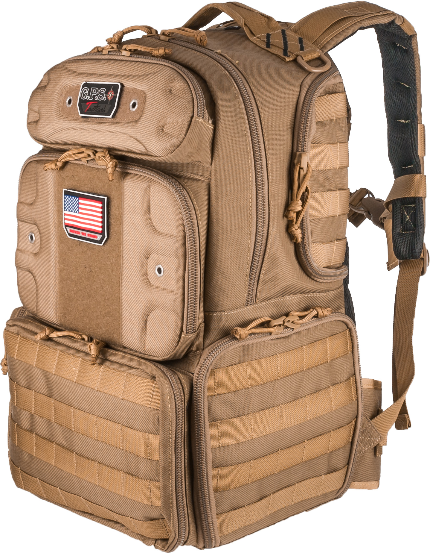 Tactical Range Backpack- Holds 2 Handguns