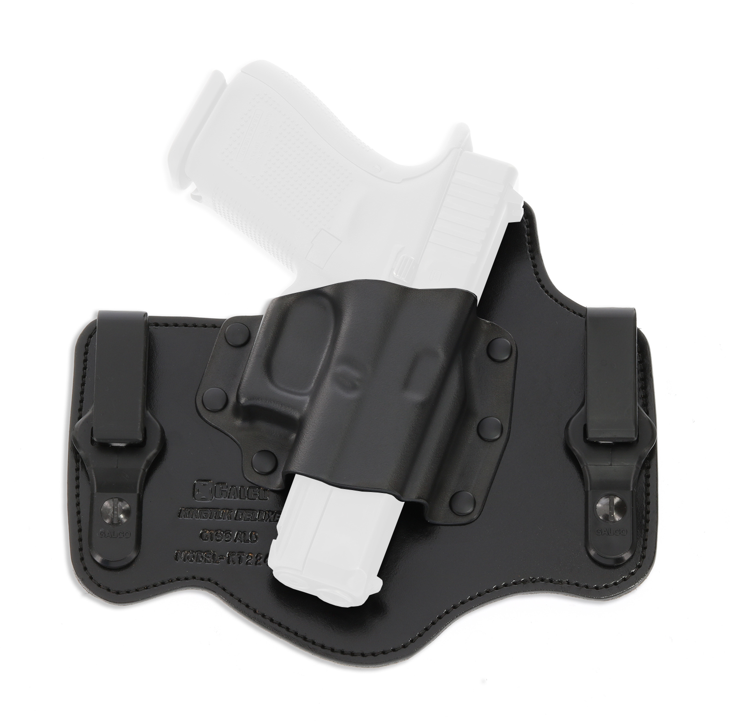 Details about   Galco Kingtuk DELUXE IWB Holster Fit Glock 17/19/26 Right Kydex & Leather KT224B 