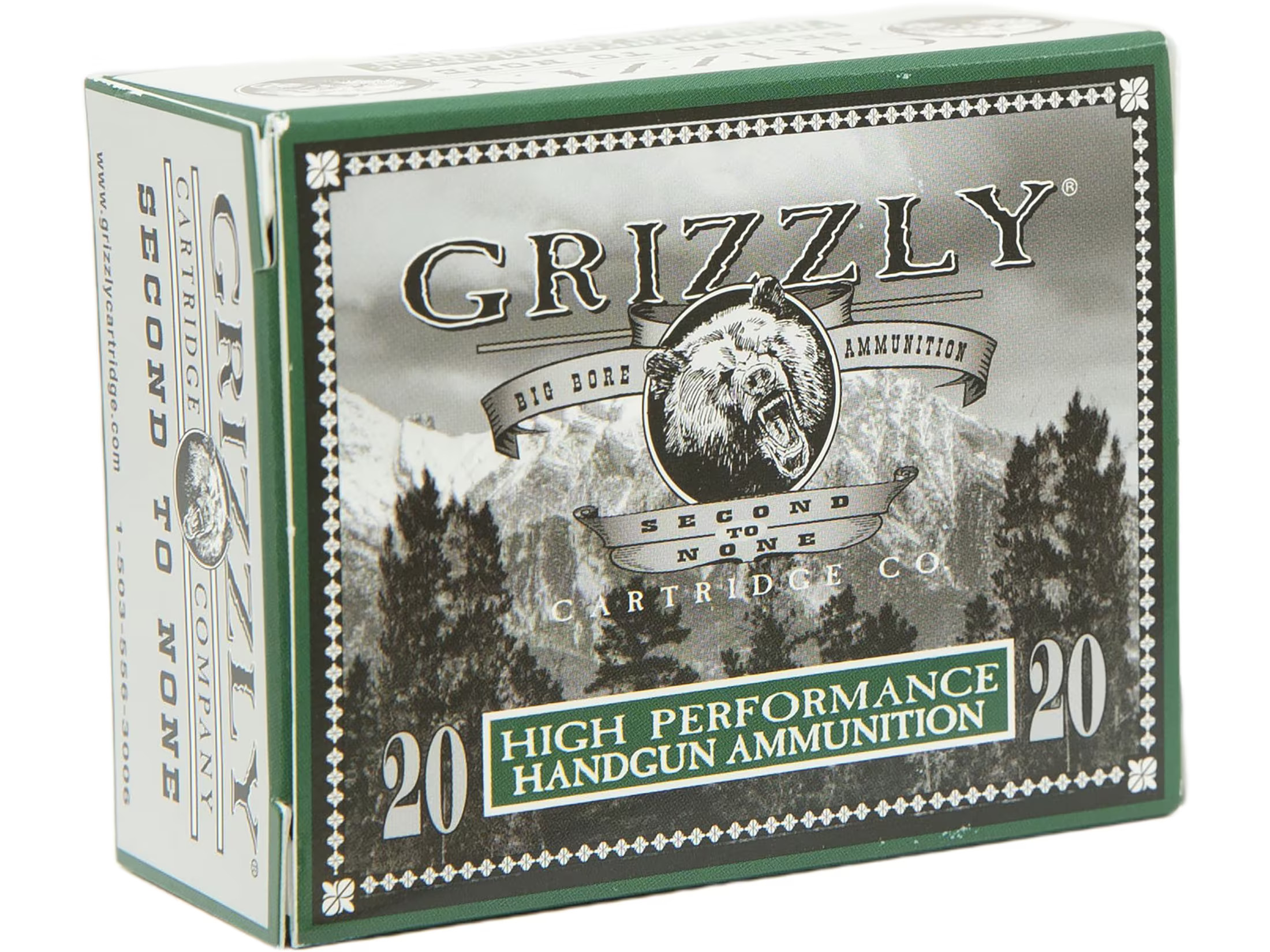 Grizzly Cartridge 45 Colt 225 Grain Jacketed Hollow Point Brass Cased Pistol Ammunition