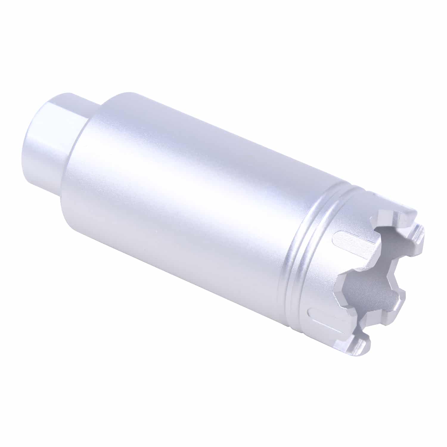 AR-15 Micro Slip Over Barrel Shroud With Multi Port Muzzle Brake (Anodized  Clear) » Guntec USA