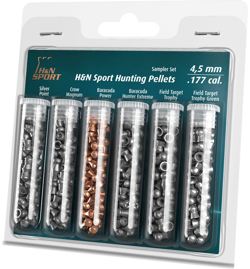 H&N Sport Hunting-Sampler Type II .177 Caliber Air Rifle Pellets