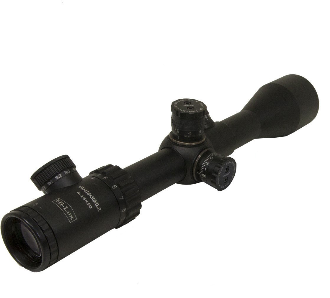 Hi-Lux Optics Uni-Dial 4-16X50 Rifle Scope, 30mm Main Tube, Second 