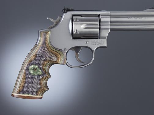 Hogue Dan Wesson Handgun Grip Lg. Frame Lamo Camo Stripe/Cap, Checkered 58421