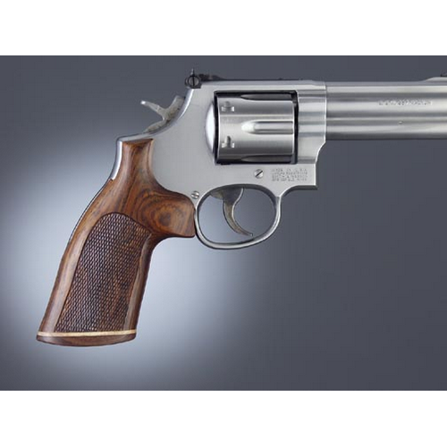 Hogue Ruger GP100/Super Redhawk Handgun Grip Rosewood No Finger Groove Stripe Cap Checkered 80931