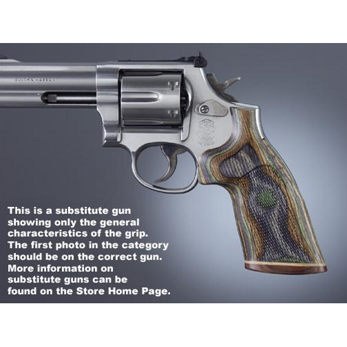Hogue S&W K or L Rd. Handgun Grip Conver. Lamo Camo No Finger Groove Big Butt Checkered 19435