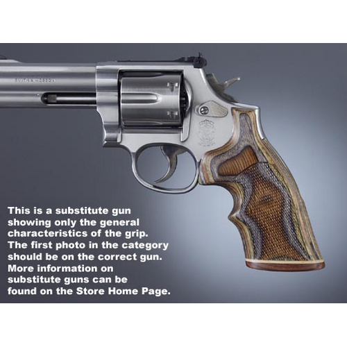 Hogue S&W K or L Rd. Handgun Grip Conver. Lamo Camo Top Finger Groove Big Butt 19444