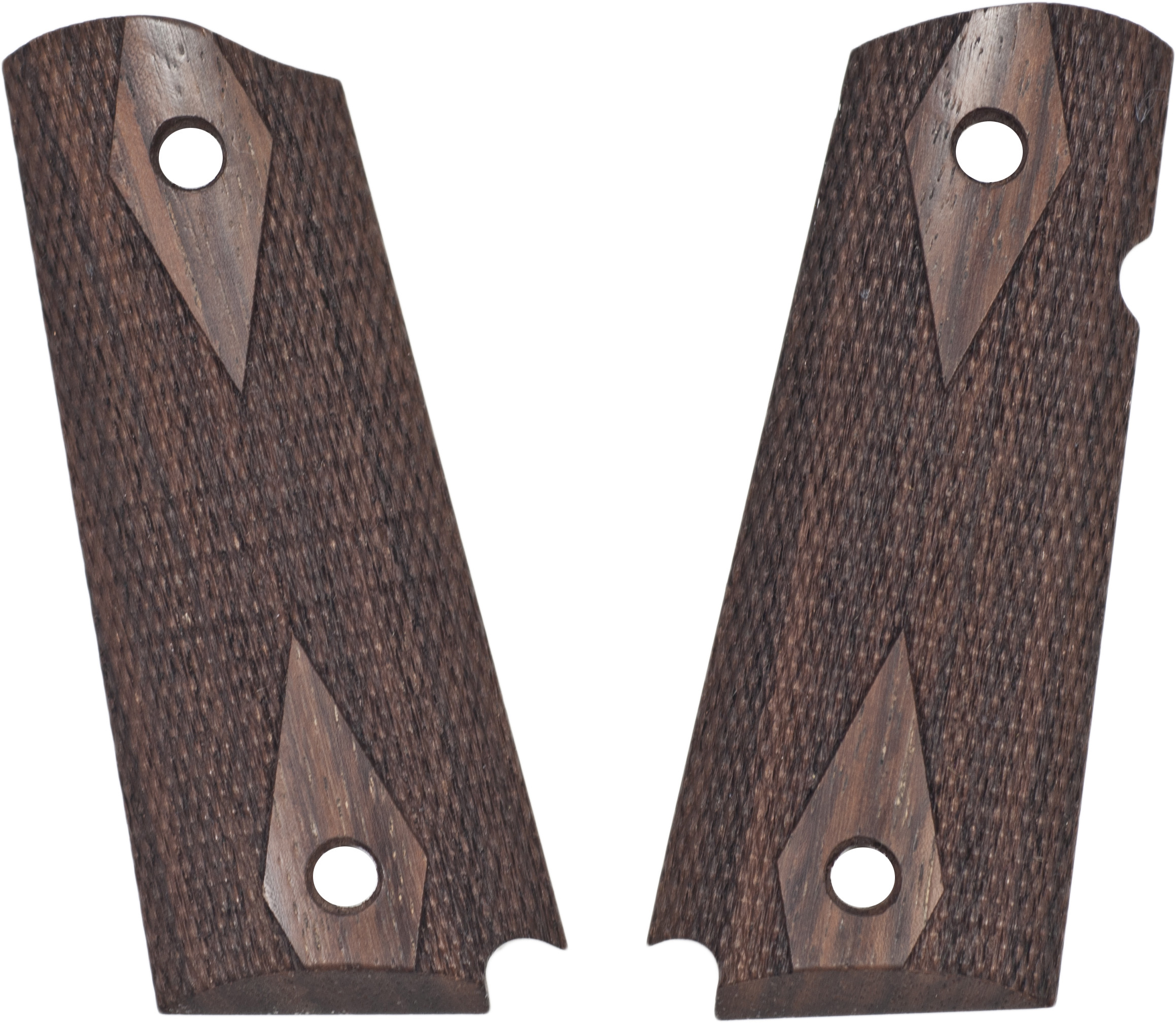 Hogue Officers Model Handgun Grip Rosewood Ambi-Cut Checkered 43921