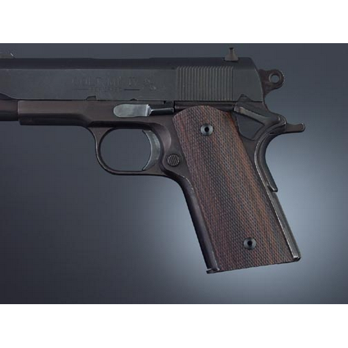 Hogue Officers Model Handgun Grip Rosewood S&A Mag.-well Checkered 43971