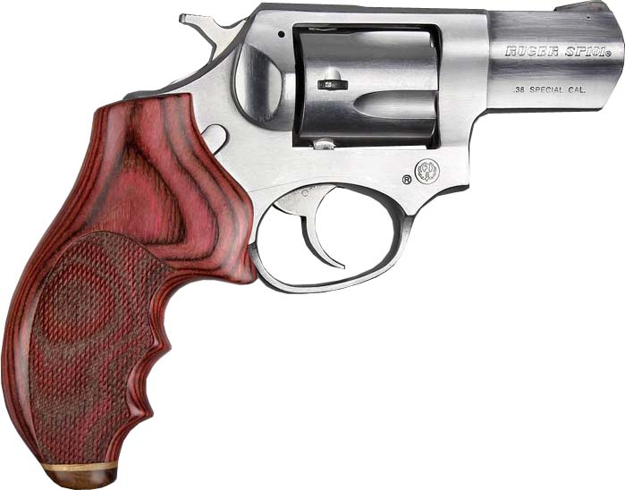 Hogue Ruger SP101 Handgun Grip Rose Laminate Stripe Cap Checkered 81521