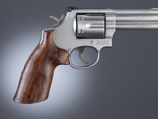 Hogue Taurus Med. & Lg. Sq. Butt Handgun Grip Rosewood No Finger Grooves 66910