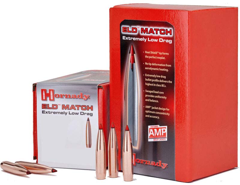 Hornady ELD Match Rifle Bullets, 6.5mm, .264, 147 Grain