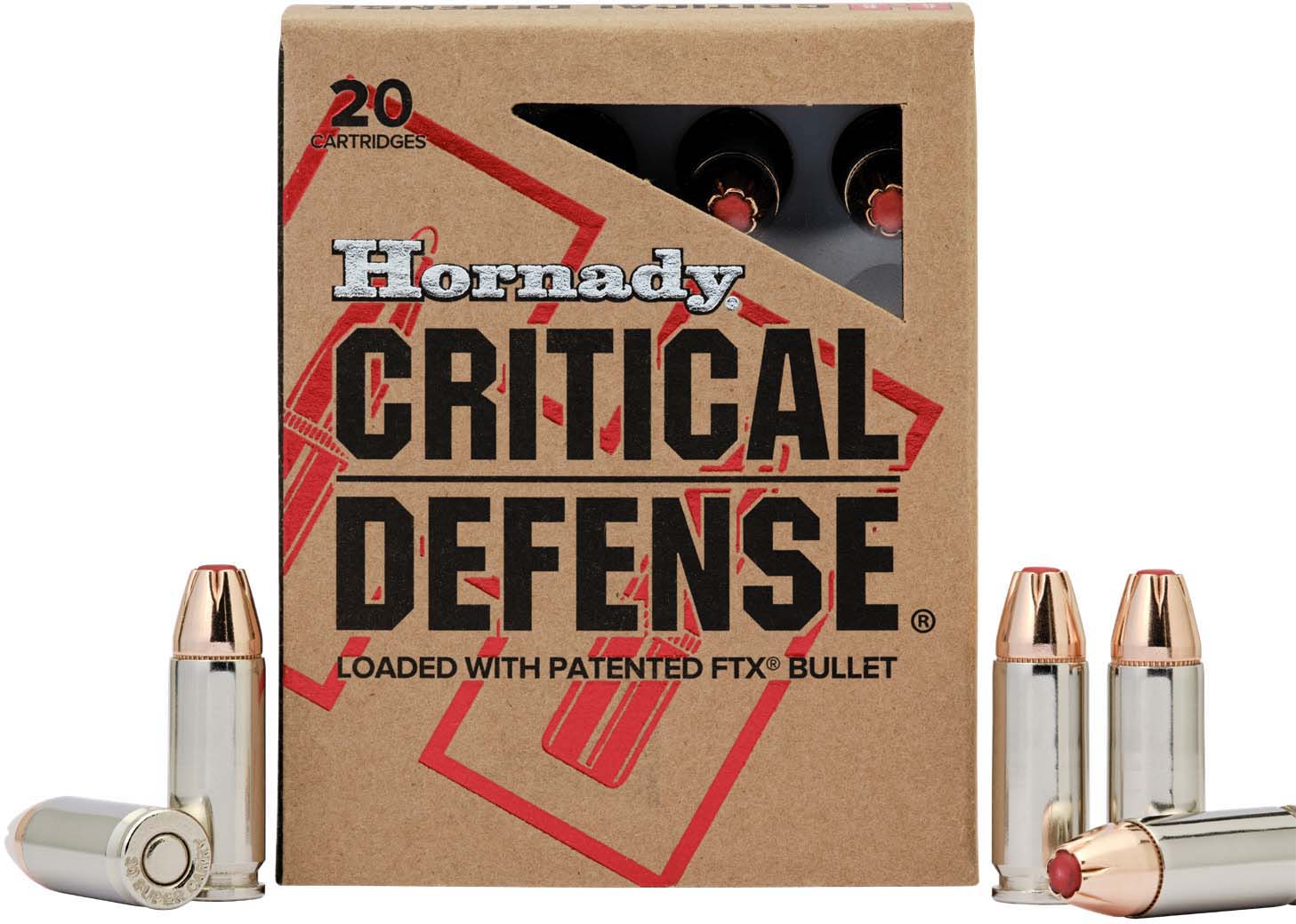 Hornady Critical Defense 30 Super Carry 100 Grain Jacketed Hollow Point Centerfire Pistol Ammunition