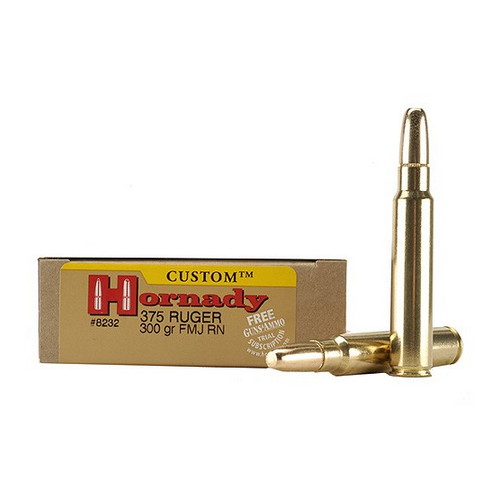 Hornady Dangerous Game .375 Ruger 300 Grain Dangerous Game Solid Centerfire Rifle Ammunition