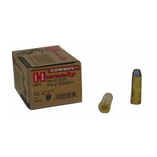 Hornady Cowboy .44-40 Winchester 205 Grain Lead Flat Nose Centerfire Pistol Ammunition