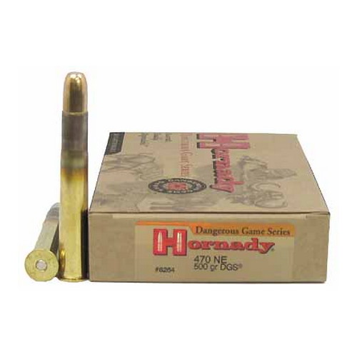 Hornady Dangerous Game .470 Nitro Express 500 Grain Dangerous Game Solid  Centerfire Rifle Ammunition | $ Off w/ Free S&H