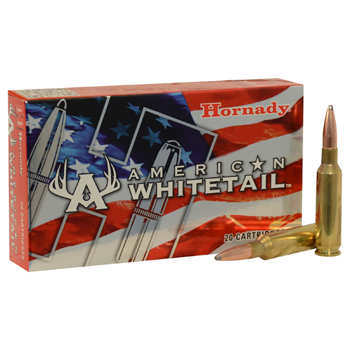 Hornady American Whitetail 6.5mm Creedmoor 129 Grain InterLock SP Centerfire Rifle Ammunition