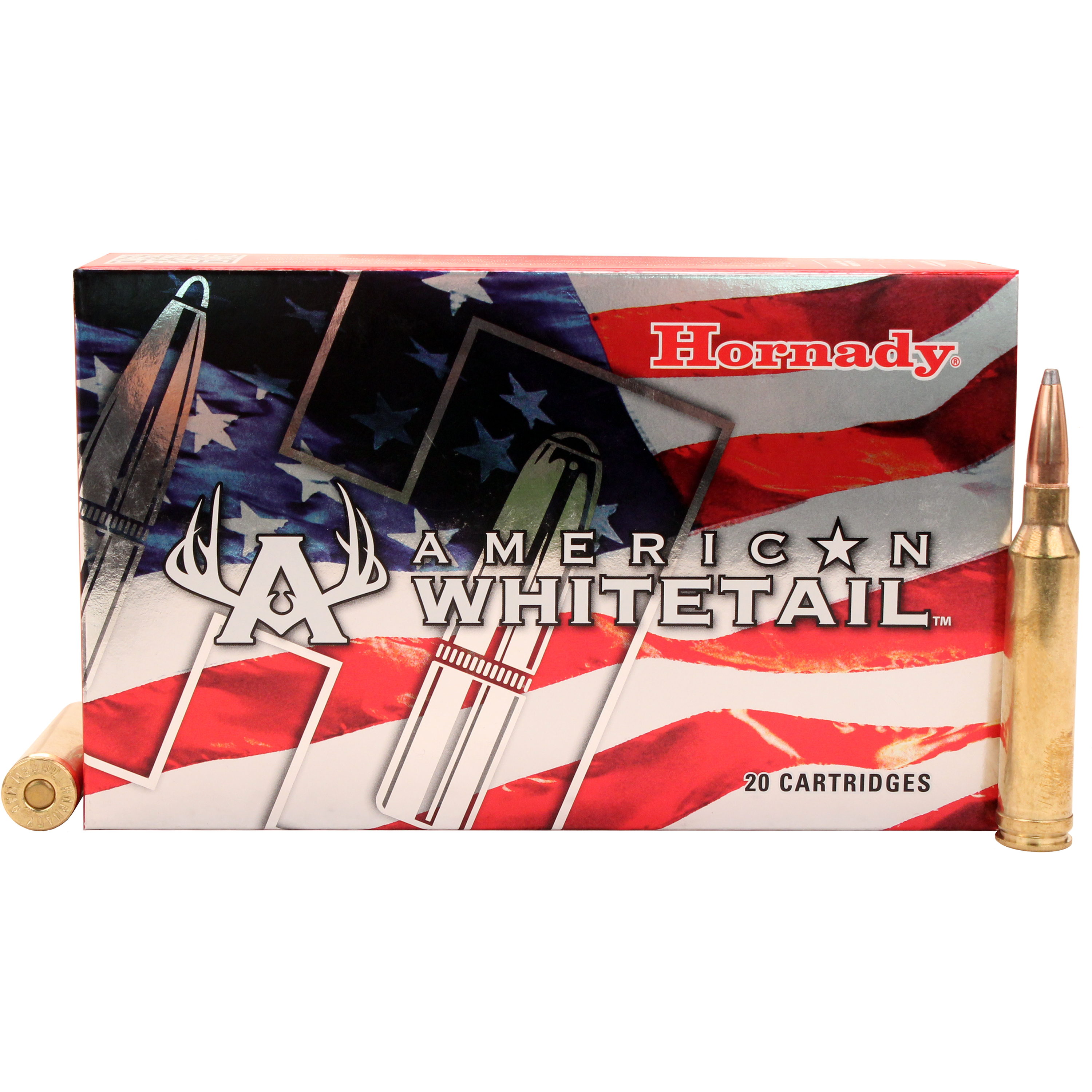 Hornady American Whitetail 7mm Remington Magnum 154 Grain InterLock SP Centerfire Rifle Ammunition