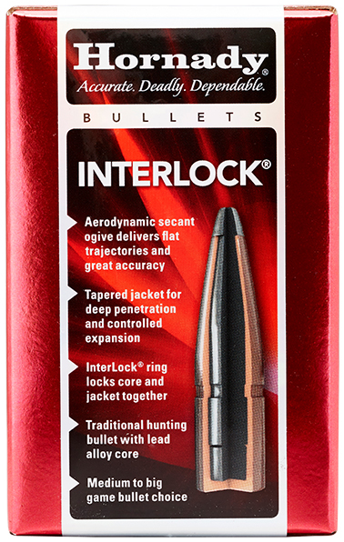 Hornady Rifle Bullets .30 Caliber 150 grain Lead Tip SP Interlock