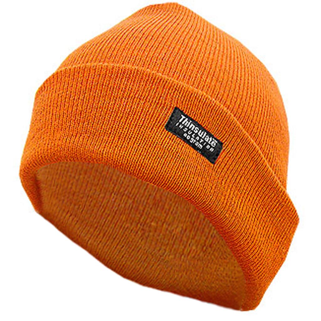 insulated blaze orange hat