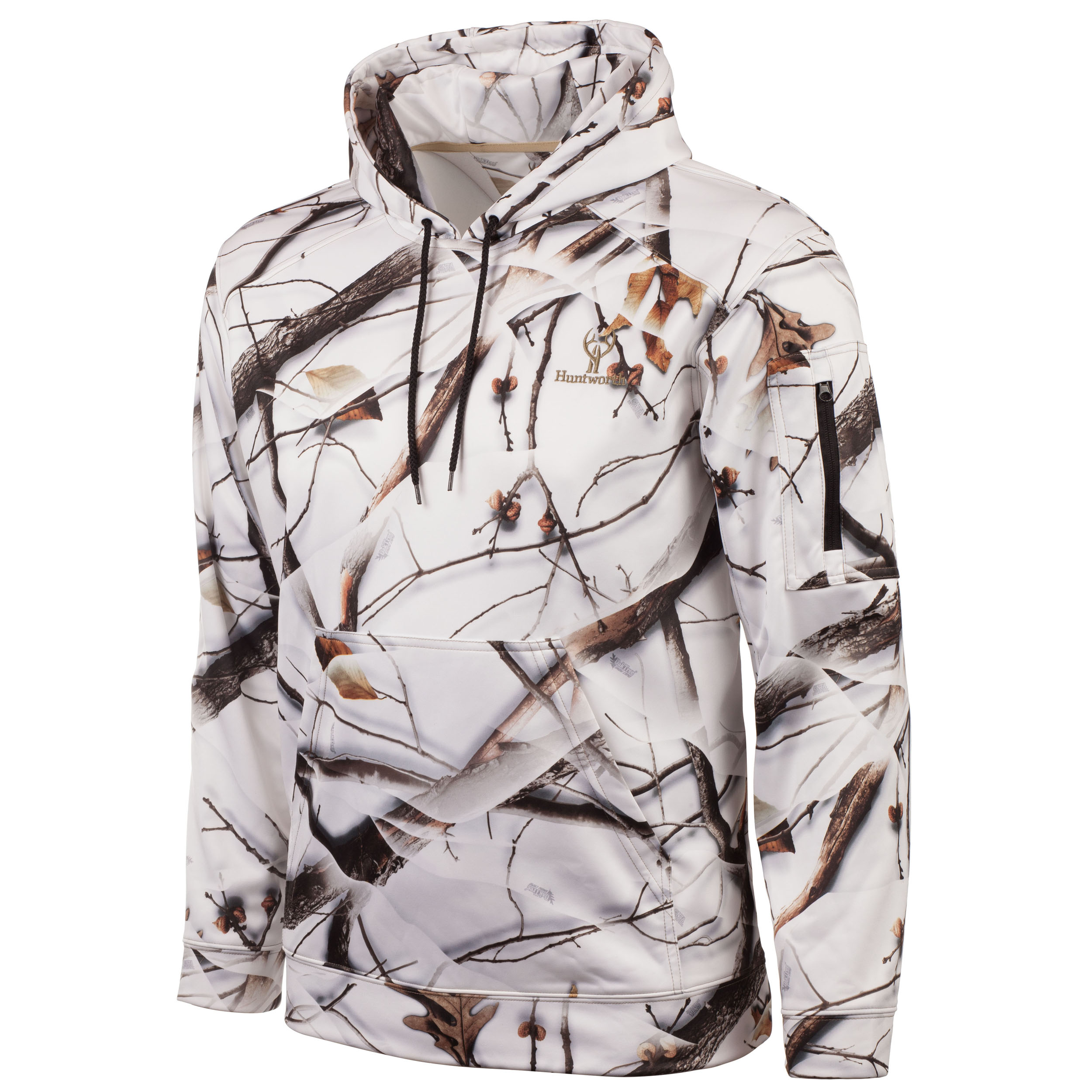 Men's Double Fleece Full Zip Blaze Camo Hoodie