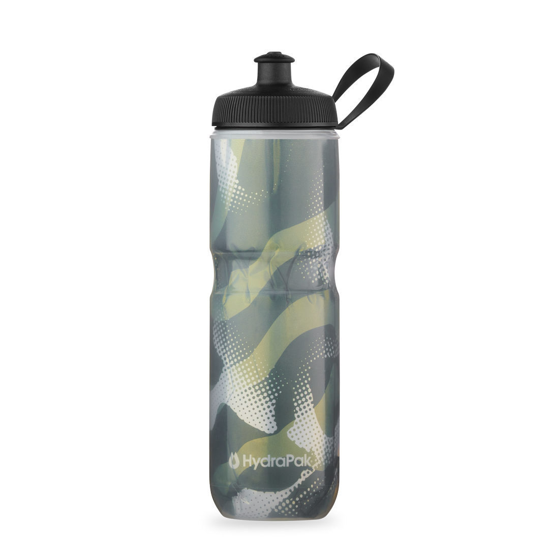 Polar Sport 24oz Insulated Contender Water Bottle - Charcoal/Silver