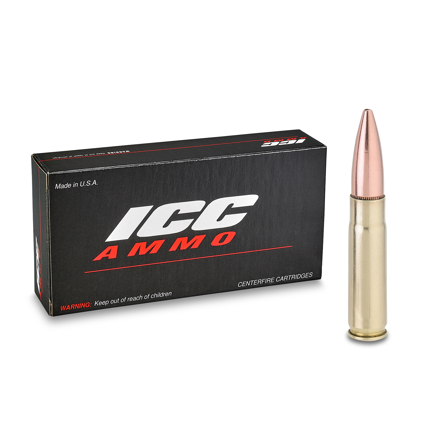 ICC Ammo Gold Elite .300 BLK 140 Grain Frangible JOTM Brass Rifle Ammunition