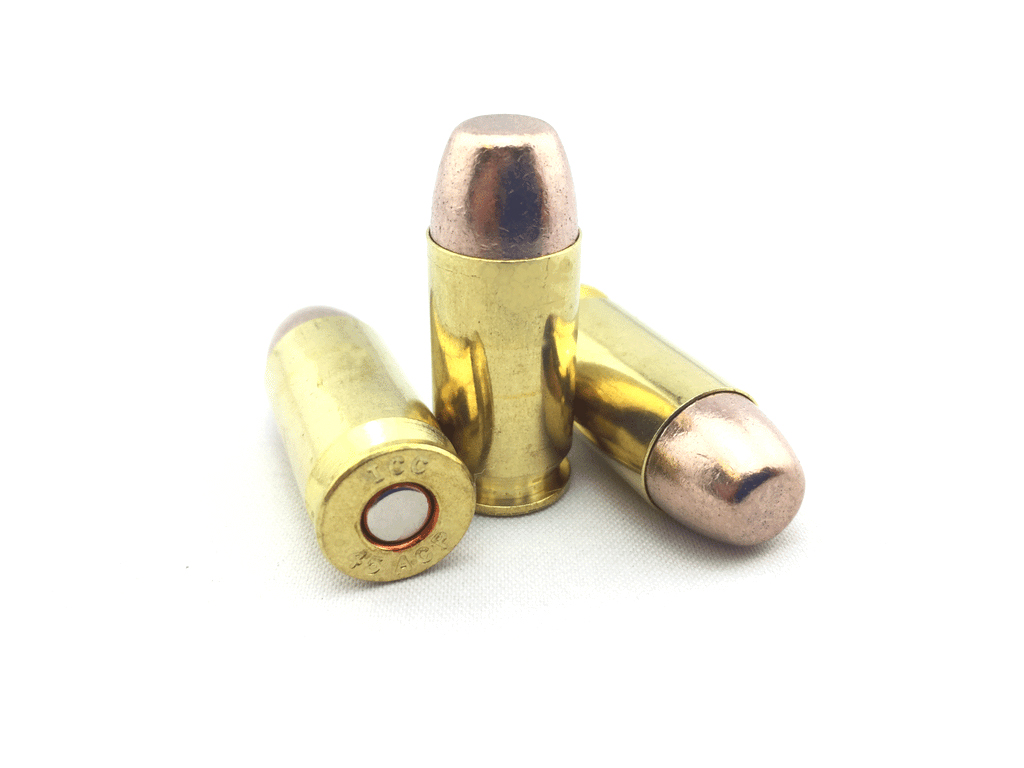 ICC Ammo Green Elite .45 ACP 155 Grain Frangible Flat Point Brass Pistol Ammunition