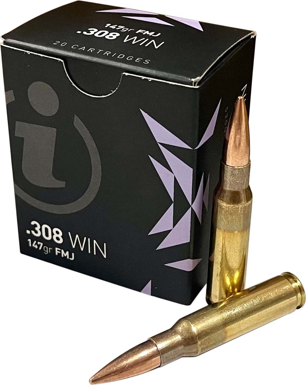 Igman .308 Winchester 147 Grain Full Metal Jacket Brass Cased Centerfire Rifle Ammunition