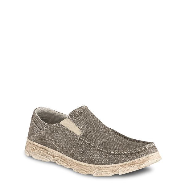 mens extra wide canvas slip on shoes
